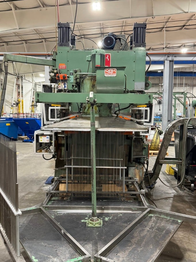 100 Ton, Burr Oak #FP3B-54, Fin Press, 1.5" stroke, 13" shut height, 51" x 48" bed, 4" adjustment, 133-300 - Image 1