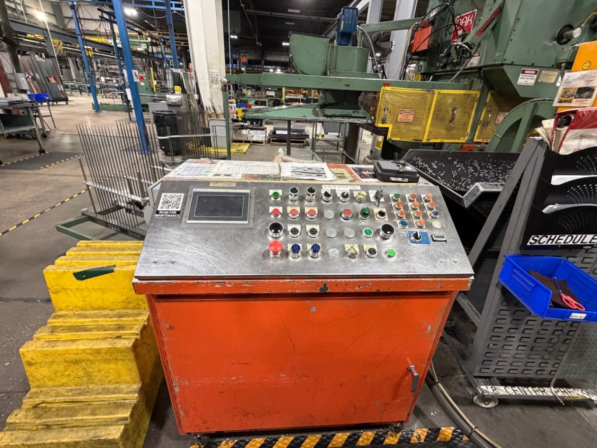 100 Ton, Burr Oak #FP3B-54, Fin Press, 1.5" stroke, 13" shut height, 51" x 48" bed, 4" adjustment, 133-300 - Image 3