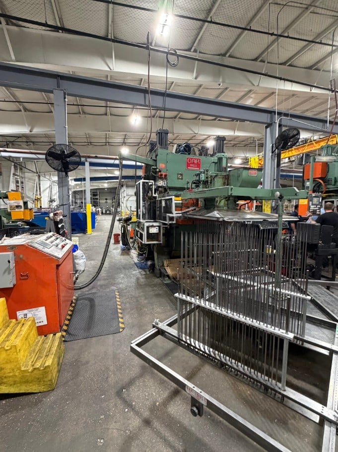 100 Ton, Burr Oak #FP3B-54, Fin Press, 1.5" stroke, 13" shut height, 51" x 48" bed, 4" adjustment, 133-300 - Image 4