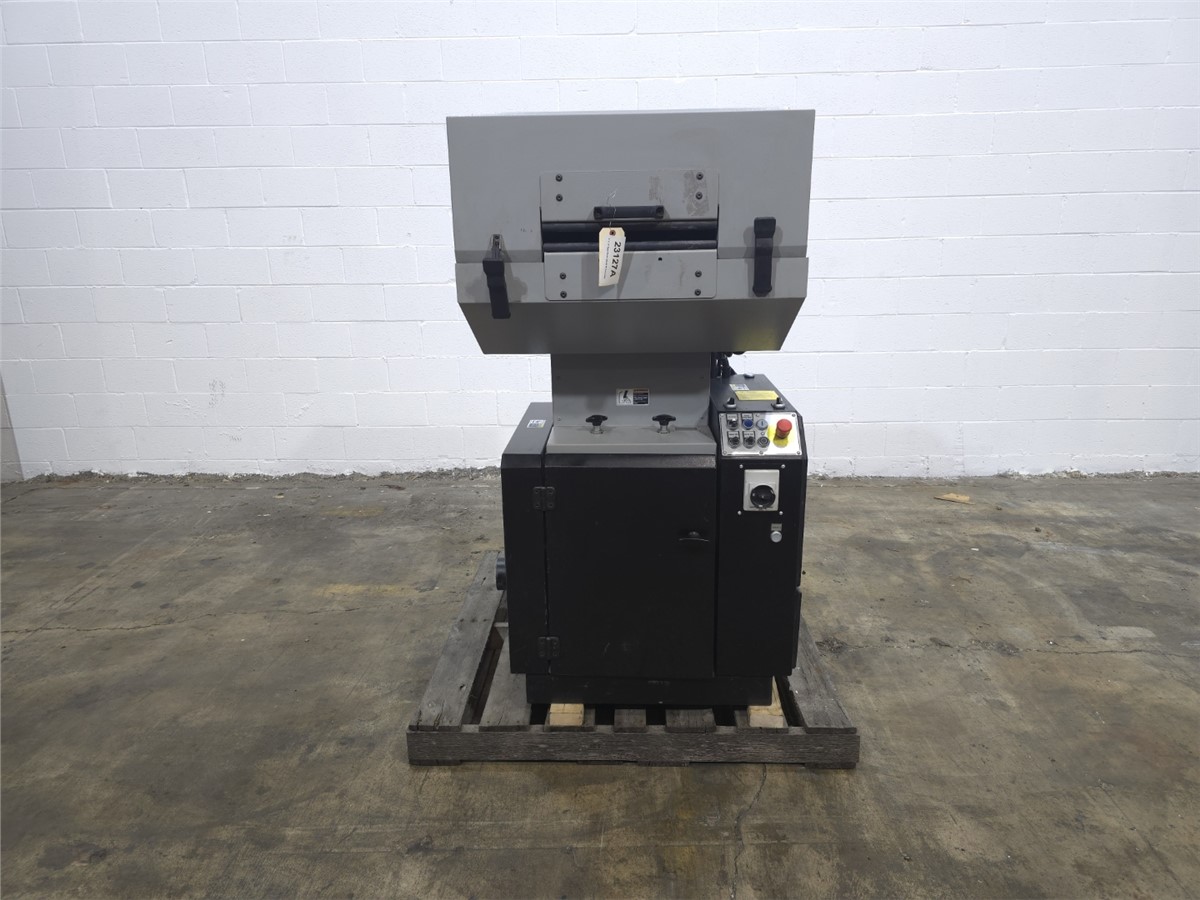 8" x 14" Rapid #200-36-RF, roll-feed granulator, 7.5 HP, 1180 RPM, 3 knife open rotor, 2 bed knives - Image 1