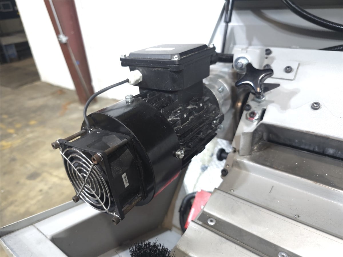 8" x 14" Rapid #200-36-RF, roll-feed granulator, 7.5 HP, 1180 RPM, 3 knife open rotor, 2 bed knives - Image 5