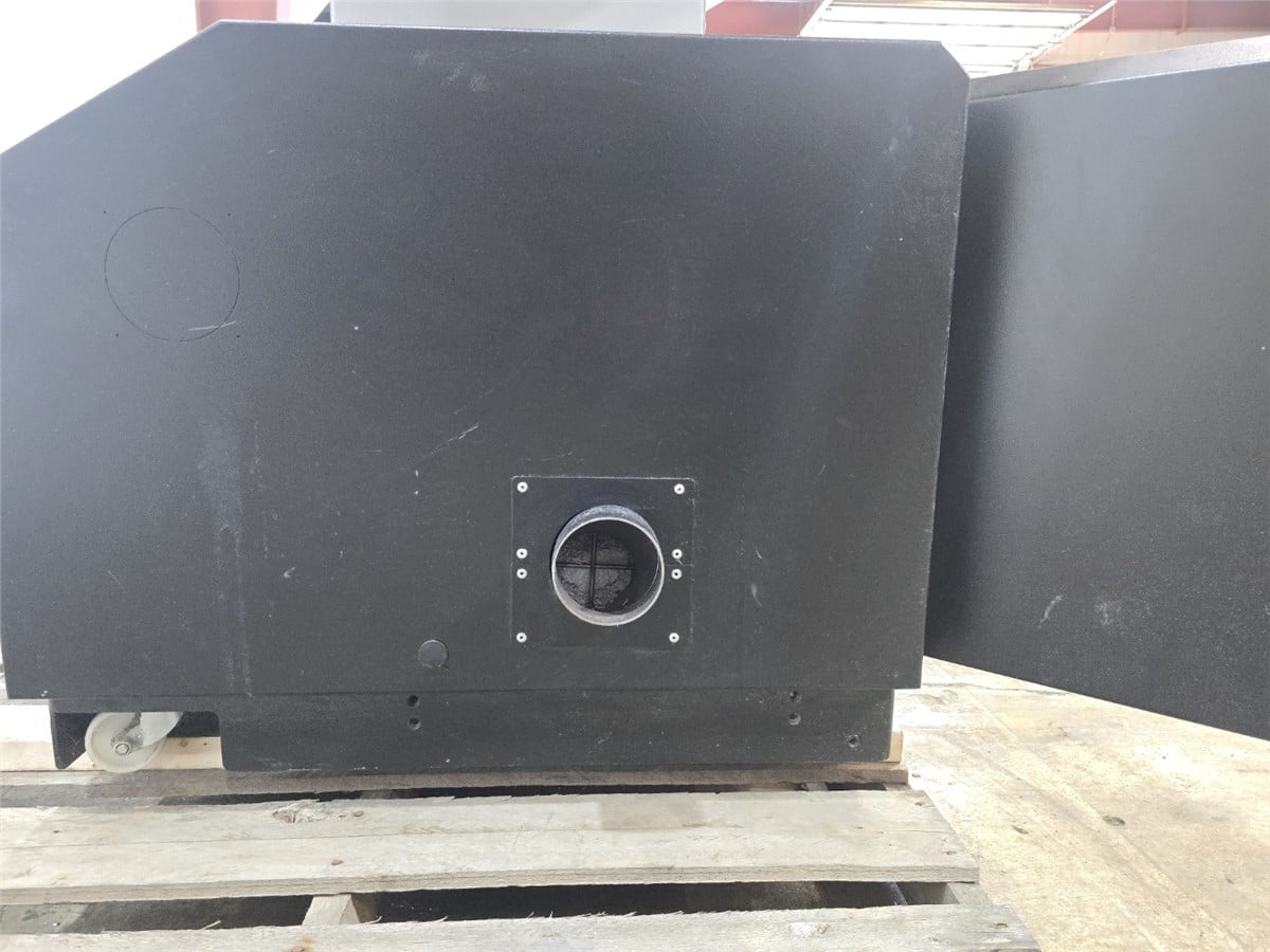 8" x 14" Rapid #200-36-RF, roll-feed granulator, 7.5 HP, 1180 RPM, 3 knife open rotor, 2 bed knives - Image 10