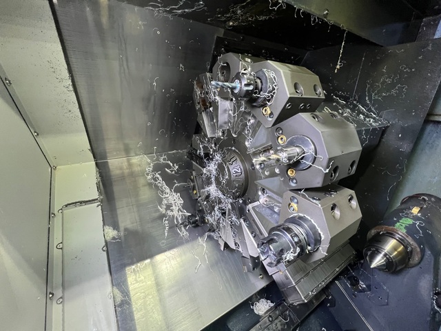 Daewoo Doosan #Lynx-220A, CNC lathe, 20.1" swing, 12.6" diameter, 12.7" length, 1.8" bar, A2-5, 12 turret - Image 4
