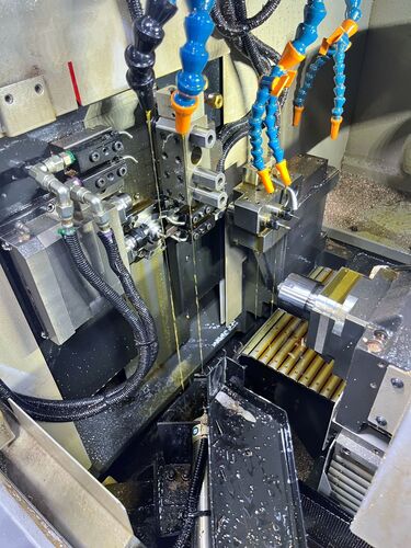 Tsugami #B075-III, CNC Swiss type lathe, 5-Axis, 7mm bar, 15000 RPM ...