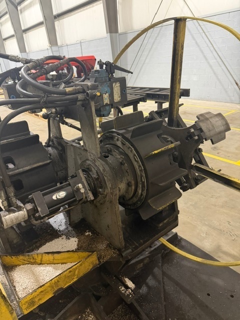 5000 lb. El-Met, double end uncoiler, 10" width, 62" outside dimensions, 16"-20" ID, powered mandrel - Image 4