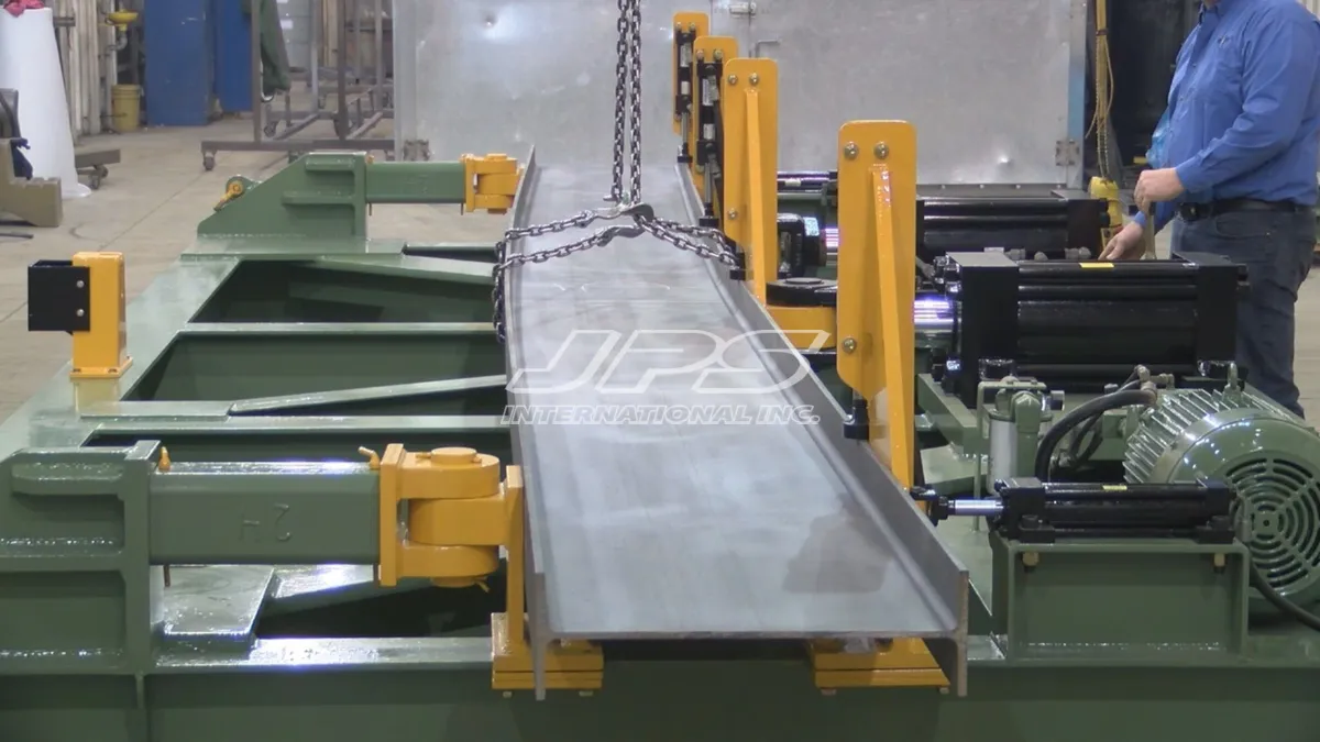 472 Ton, Bay-Lynx #BC-1200, Beam Cambering Machine, W36 x 280 (grade 36), W33 x 221 (grade 50), 12" x 12" - Image 5