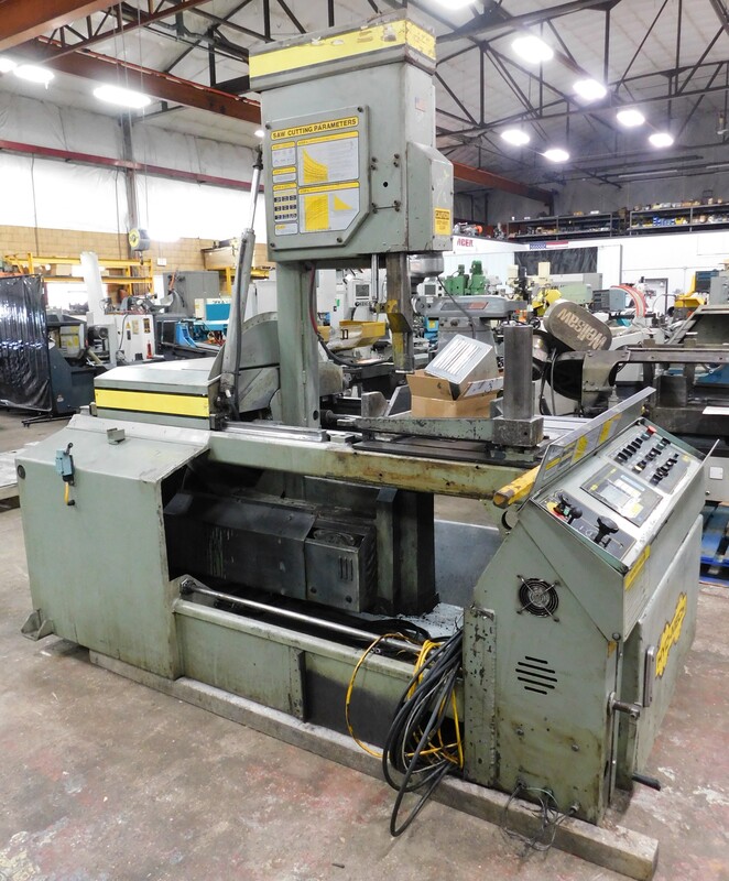 18" x 20" Hyd-Mech #V-18A, automatic vertical bandsaw, 1.25" x 14' 11" blade, 65-385 FPM, hydraulic tilt - Image 3
