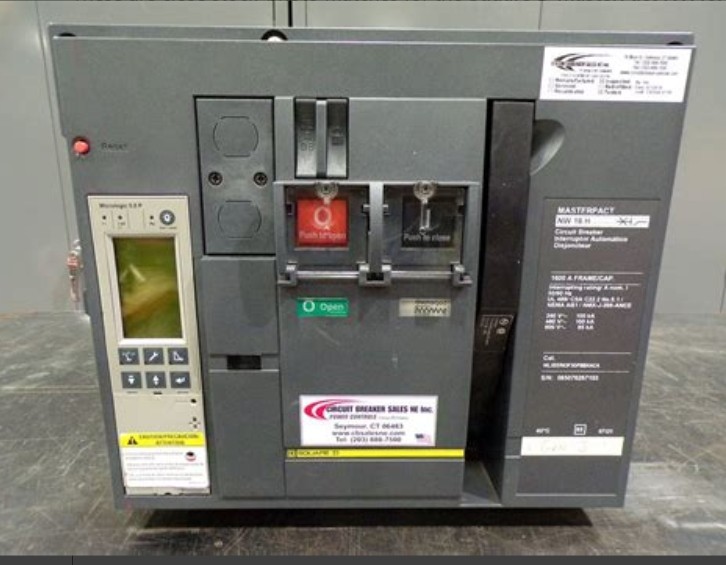 1600 Amps, Square D, NW16H, MasterPact NW circuit breaker, WL3EER64A3SXXXXXXX, 3-pole, 600 Volts, 50/60 Hz. - Image 2