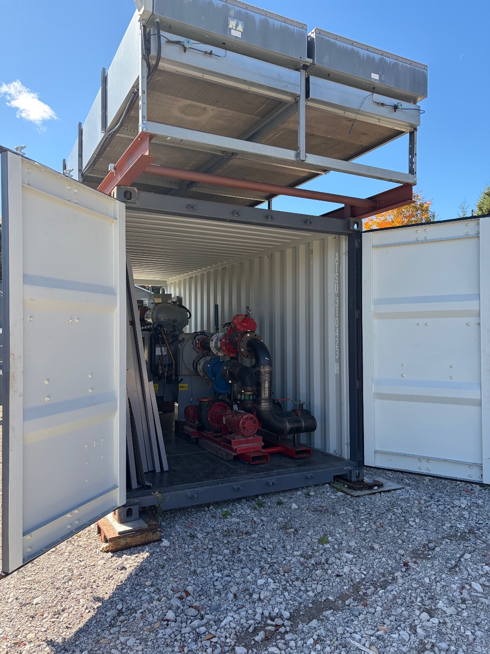 161 Ton, Carrier #HXA-161, chiller, 575 V., Nitrogen charged, 2006 - Image 3