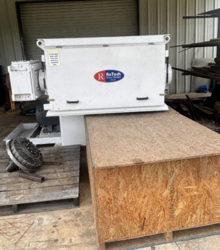 Vecoplan #Retech-RG52-60, Slow Speed Grinder, 52" rotor, 60 HP, control panel, 52" x .625" hole screen - Image 3