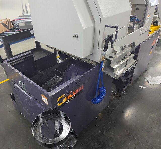 Citizen #L20VIII-5M8, Swiss Type CNC Lathe, 8-Axis, Cincom M6 Control, 10,000 RPM, U121B front live tool - Image 8