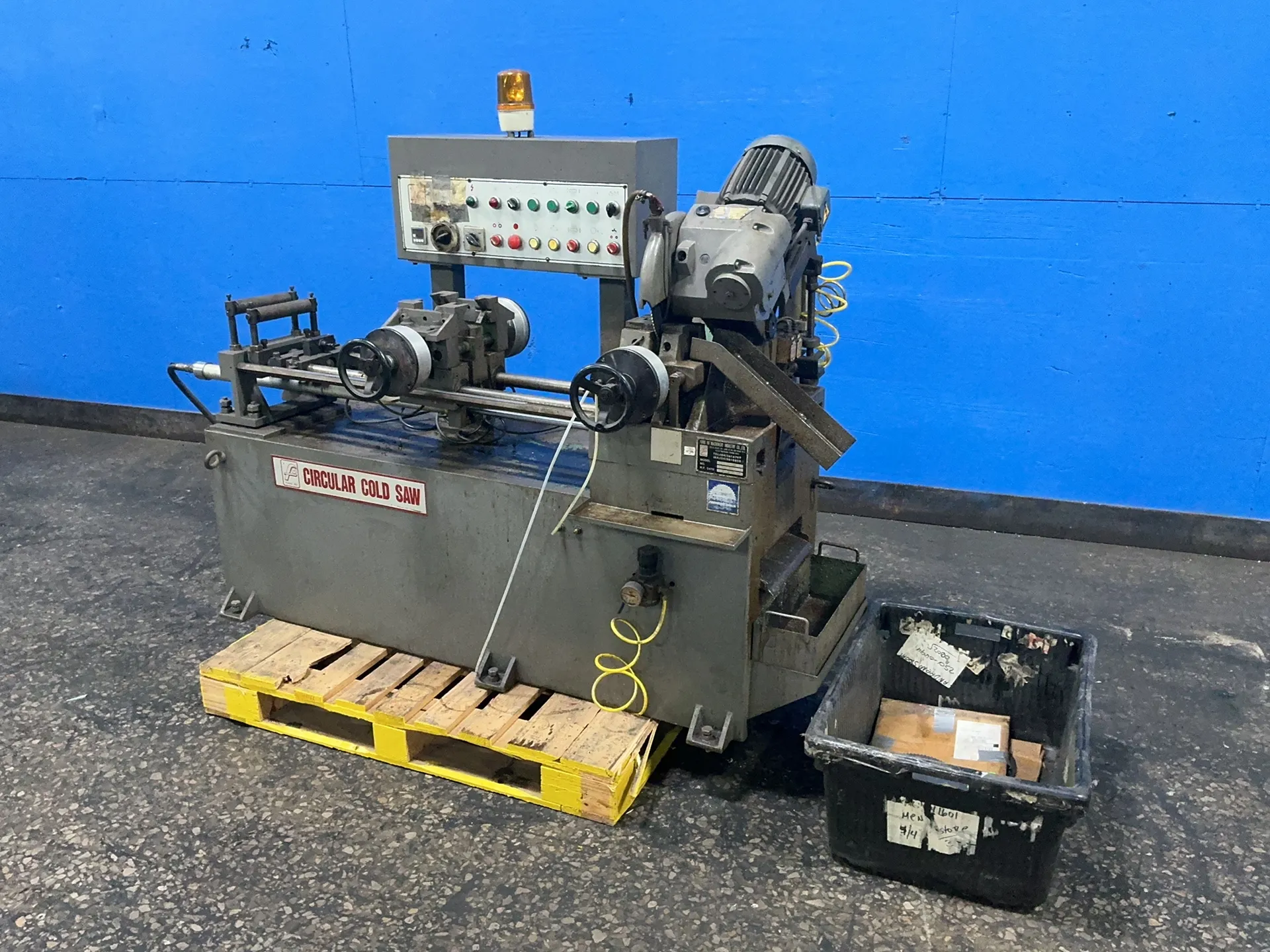 12" Fong Ho #FHC-300A, circular cold saw, 3 HP, 3500 RPM, 220 V., 1995 - Image 4
