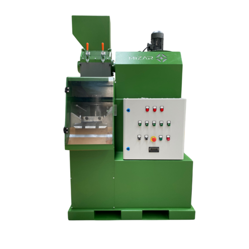 Mizar #CMT-A, Cable Recycling Machine, granulator w/turbo mill, 300 lb/hr., 19 HP total, 10.1 HP granulator - Image 1