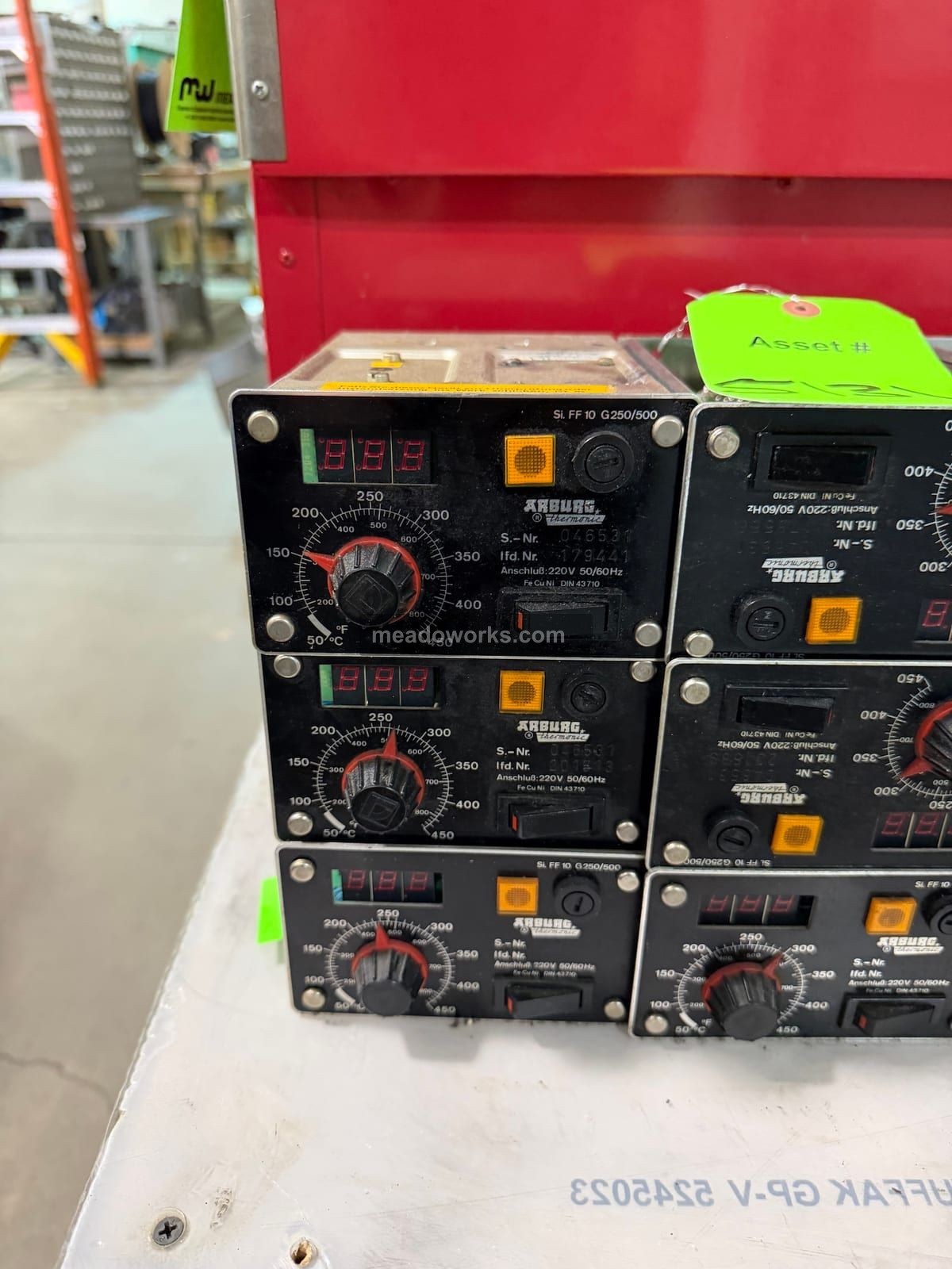 Arburg, Thermonic Temperature Control Modules, 50-450°C dial, digital read out, 220 Volts, Lot of 9 - Image 2