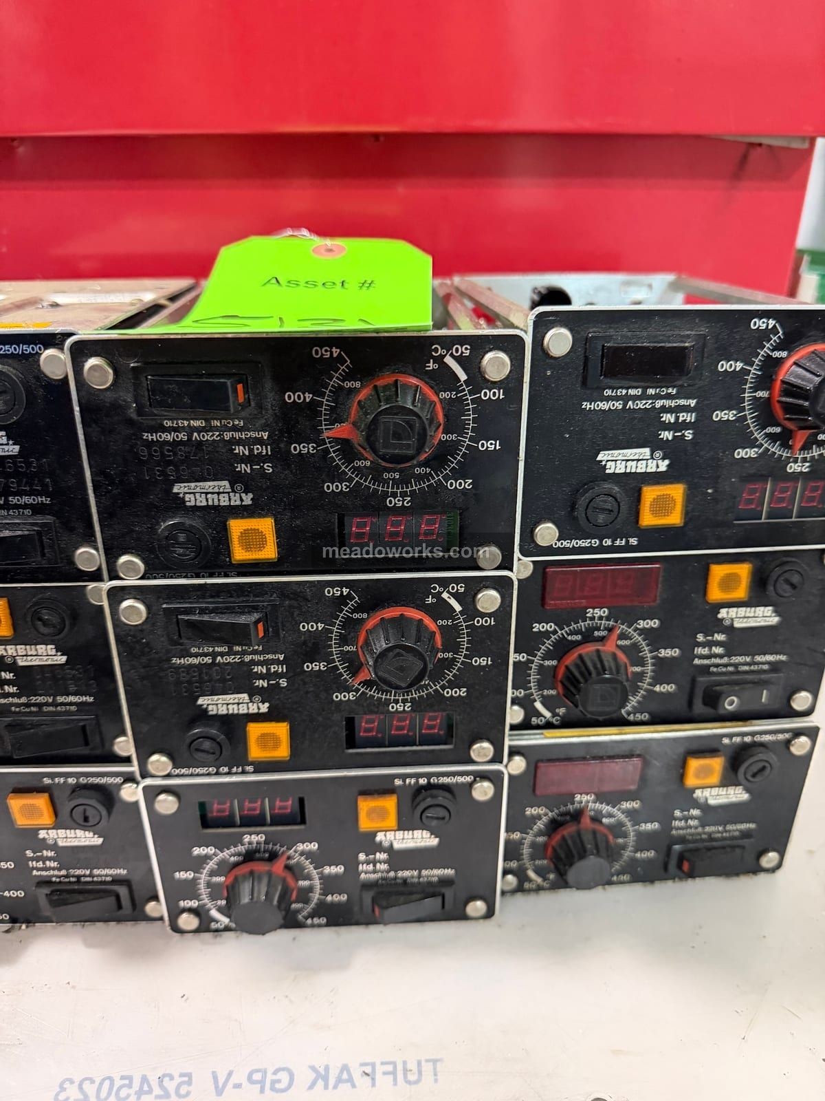 Arburg, Thermonic Temperature Control Modules, 50-450°C dial, digital read out, 220 Volts, Lot of 9 - Image 3