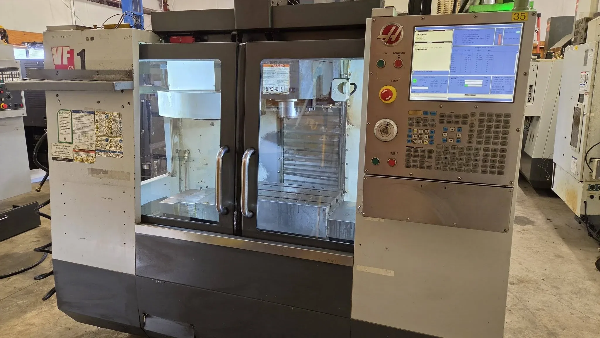 Haas #VF-1, CNC Vertical Machining Center, 20" X, 16" Y, 20" Z, 26" x 14" table, 30 HP, 8100 RPM, 20 - Image 1