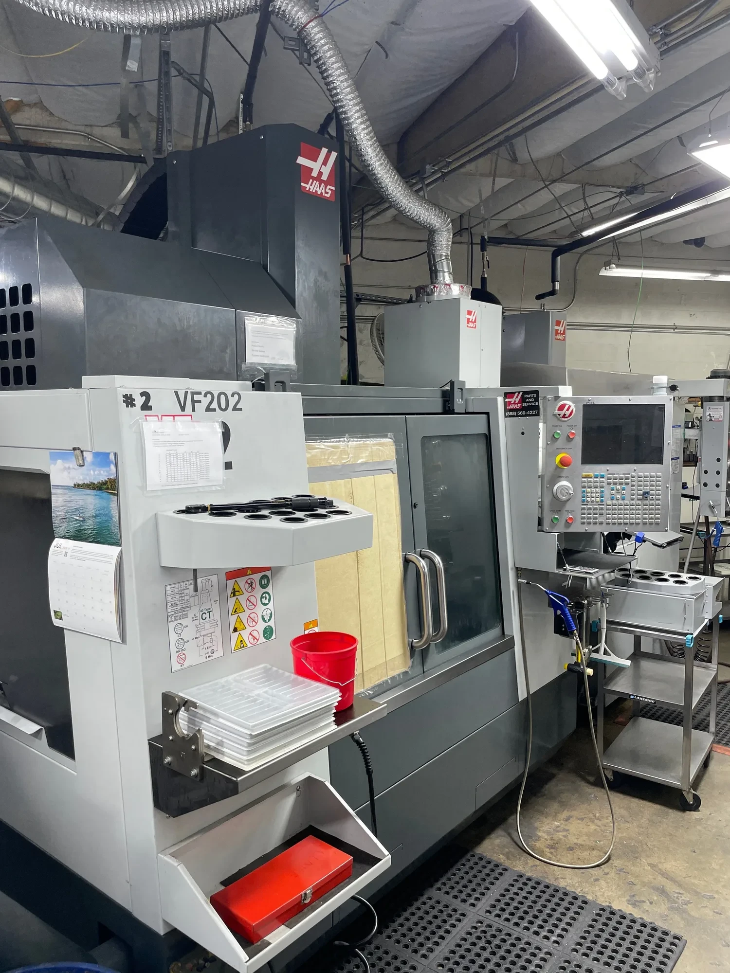 Haas #VF-2, CNC Vertical Machining Center, 30" X, 16" Y, 20" Z, 36" x 14" table, 20 HP, 8100 RPM, 20 - Image 1