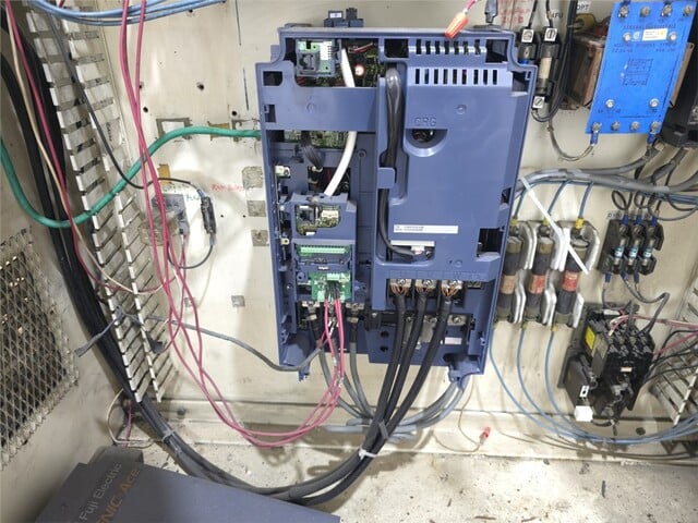 2.5" Davis Standard #DS-25PB-24, extruder, 24:1 L/D, 40 HP DC, air cooled, 3 barrel zones, Fuji VFD, 460 V. - Image 5