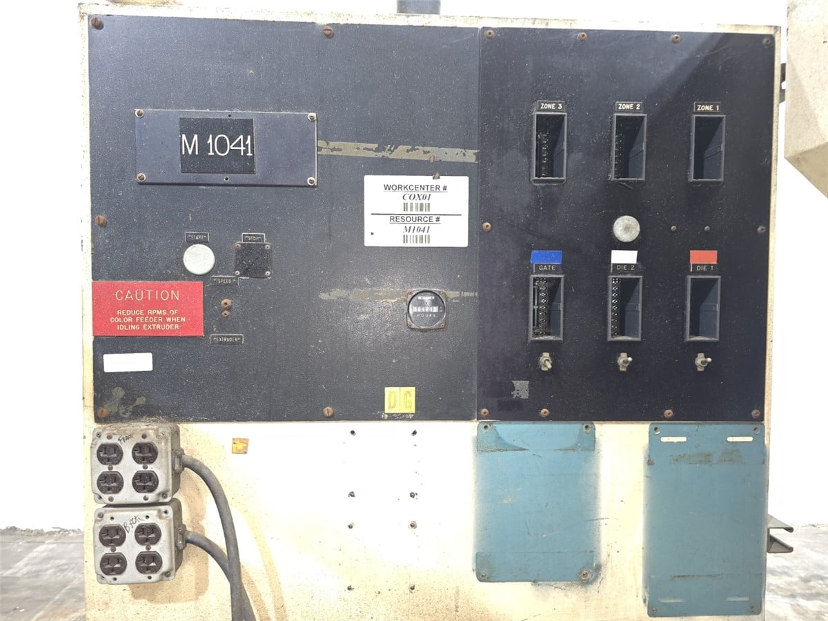 2.5" Davis Standard #DS-25PB-24, extruder, 24:1 L/D, 40 HP DC, air cooled, 3 barrel zones, Fuji VFD, 460 V. - Image 10