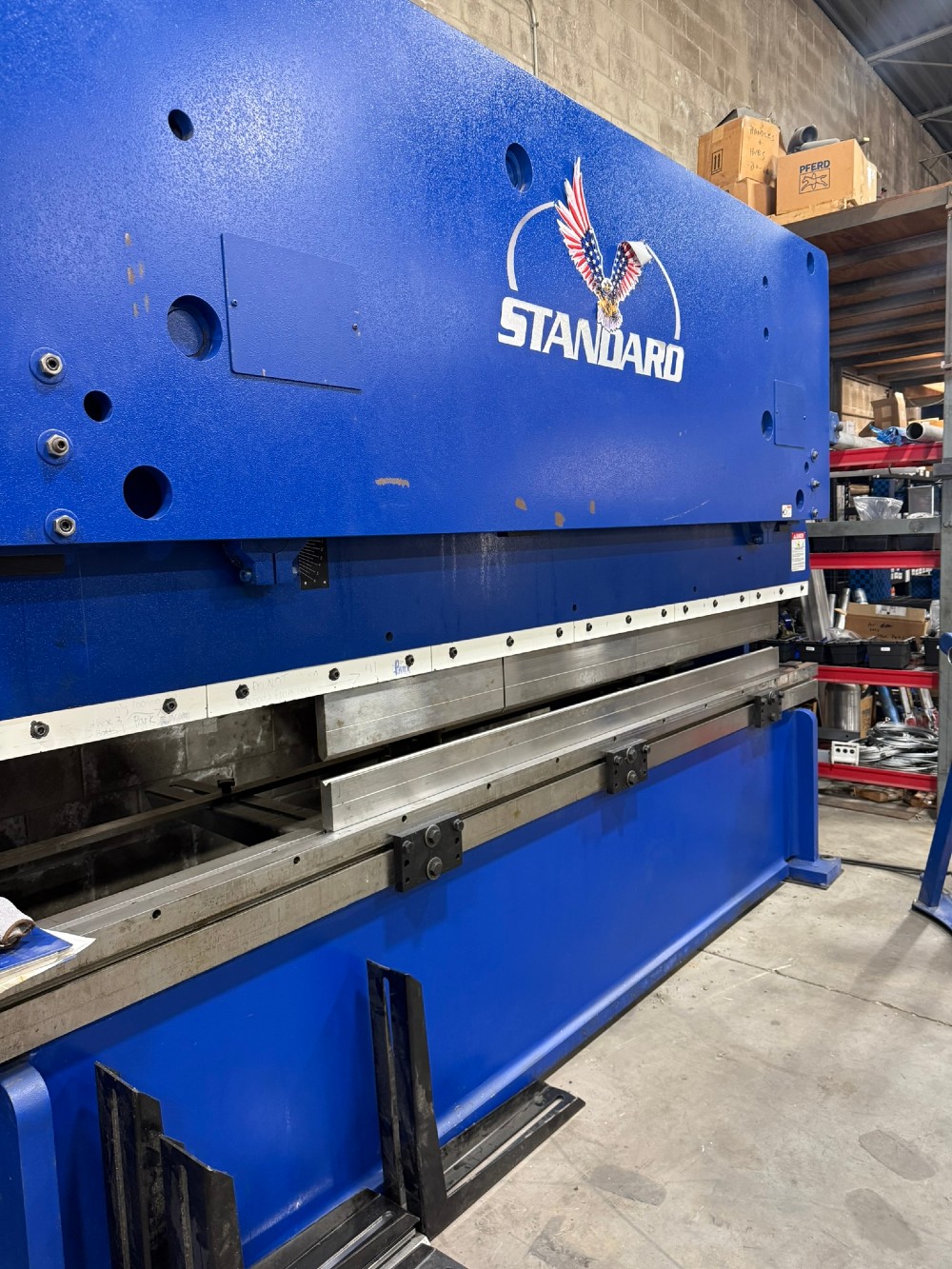 100 Ton, Standard Industrial #AB100-12, hydraulic press brake, 12' overall, 125" between housing, 6" stroke - Image 2