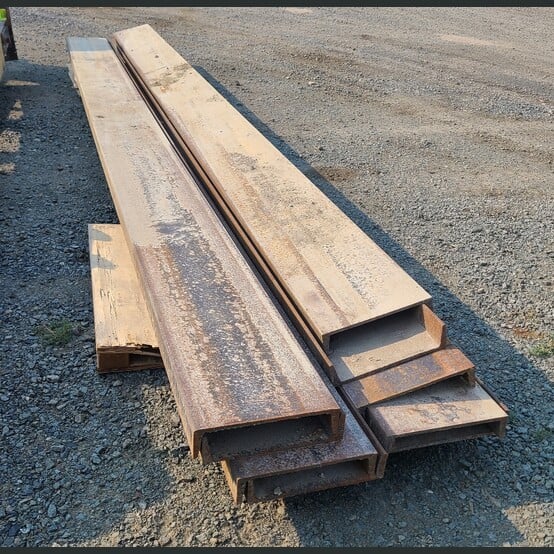 15" x 20' Steel Channel, 3-3/8" flange, 3/8" web thickness, (9 available) - Image 1
