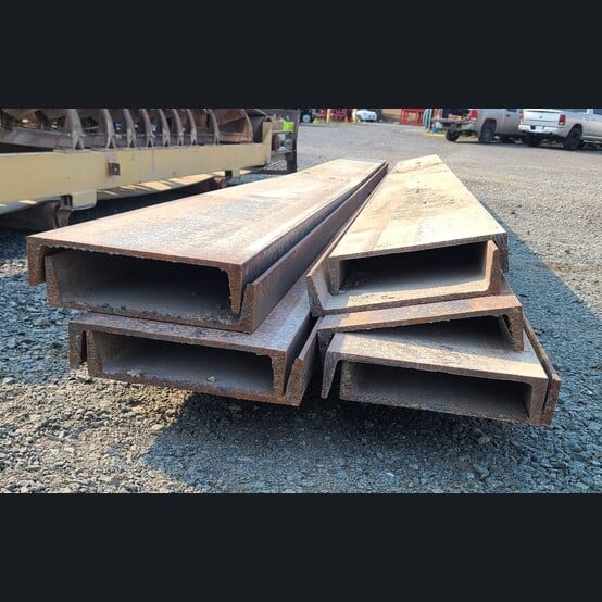 15" x 20' Steel Channel, 3-3/8" flange, 3/8" web thickness, (9 available) - Image 3