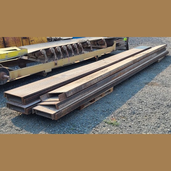 15" x 20' Steel Channel, 3-3/8" flange, 3/8" web thickness, (9 available) - Image 4