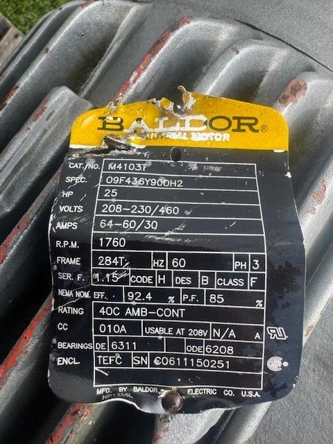 Cincinnati Fan #RBE-11, Industrial Air Handling Fan, 25 HP @ 1760 RPM Baldor motor, 208-230/460 V. - Image 9