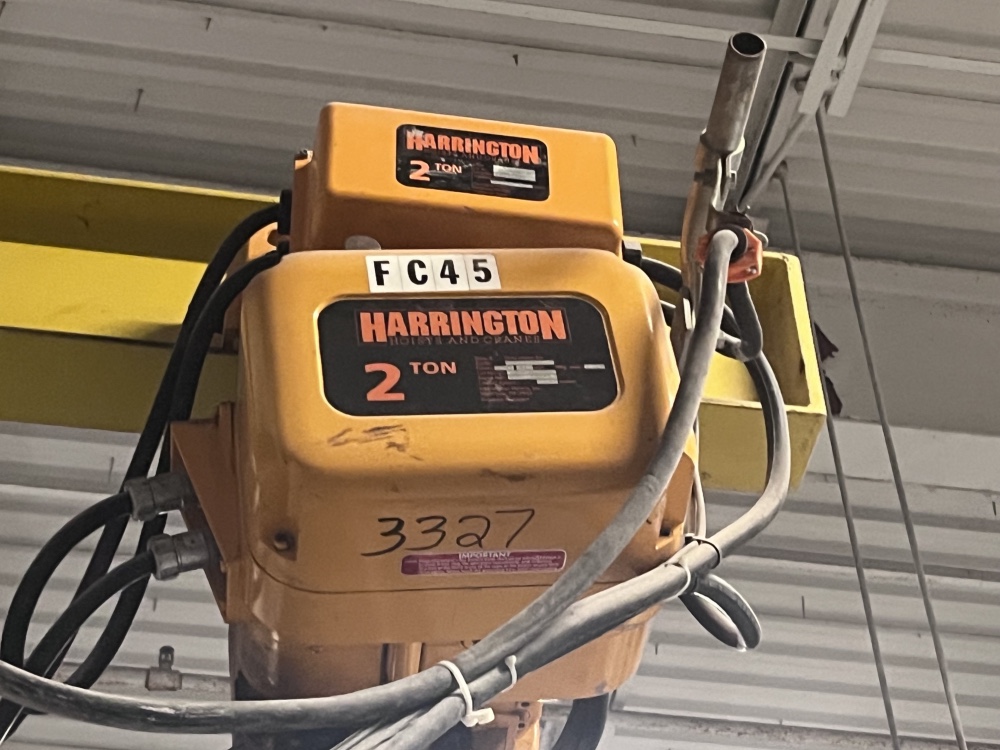 Bulk Bag Supersack Unloader, Best #BBU-4000-BE-IH, bulk equip, 2 ton Harrington electric hoist, pendant - Image 5