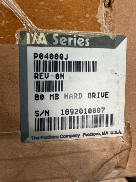 Foxboro #P0400QJ, I/A Series 80 MB Hard Drive Module, Rev 0N, Open Box Unused - Image 3