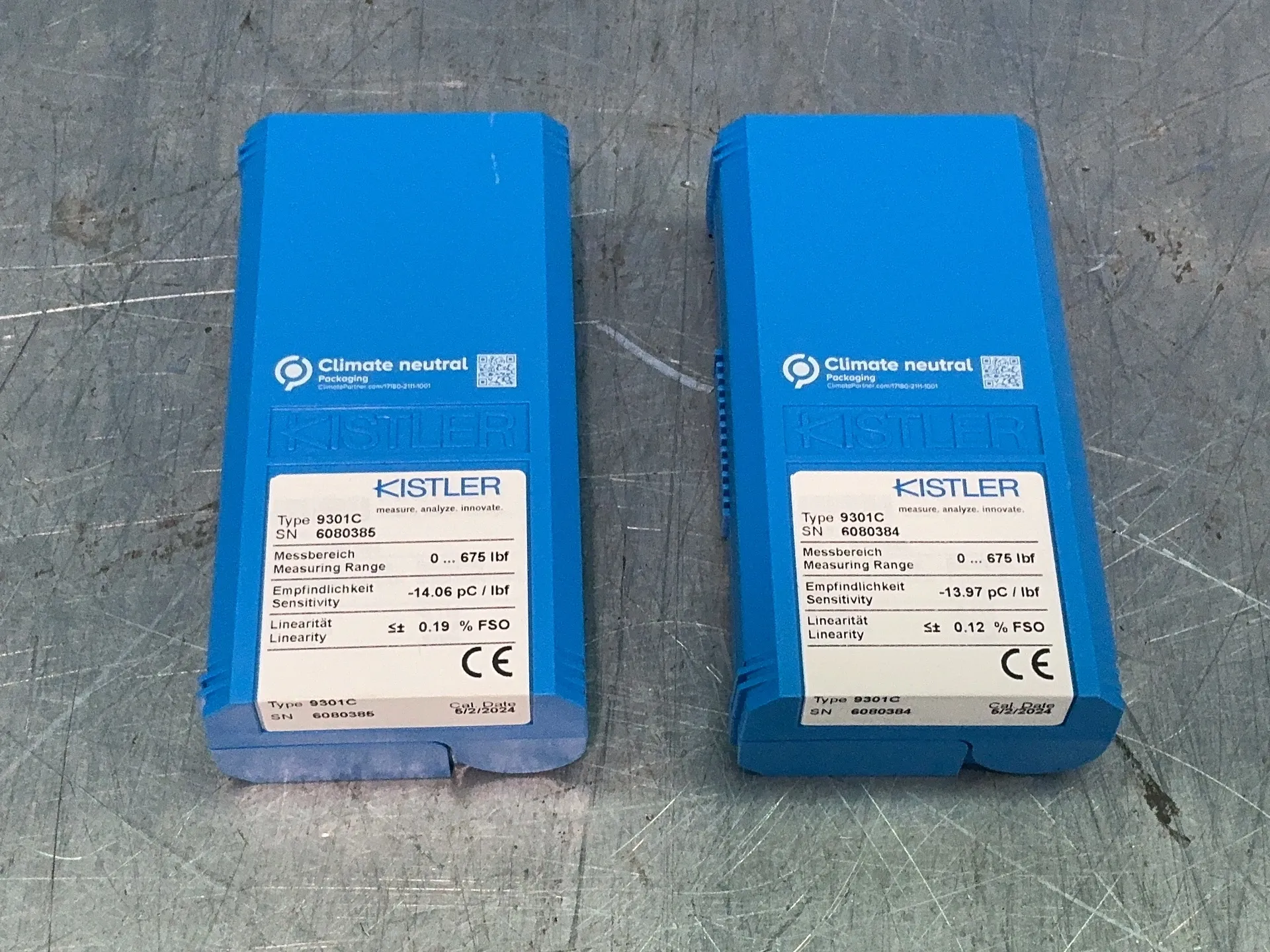Kistler #9301C, piezoelectric force sensor load cells, 0-675 LBF measuring range - Image 5
