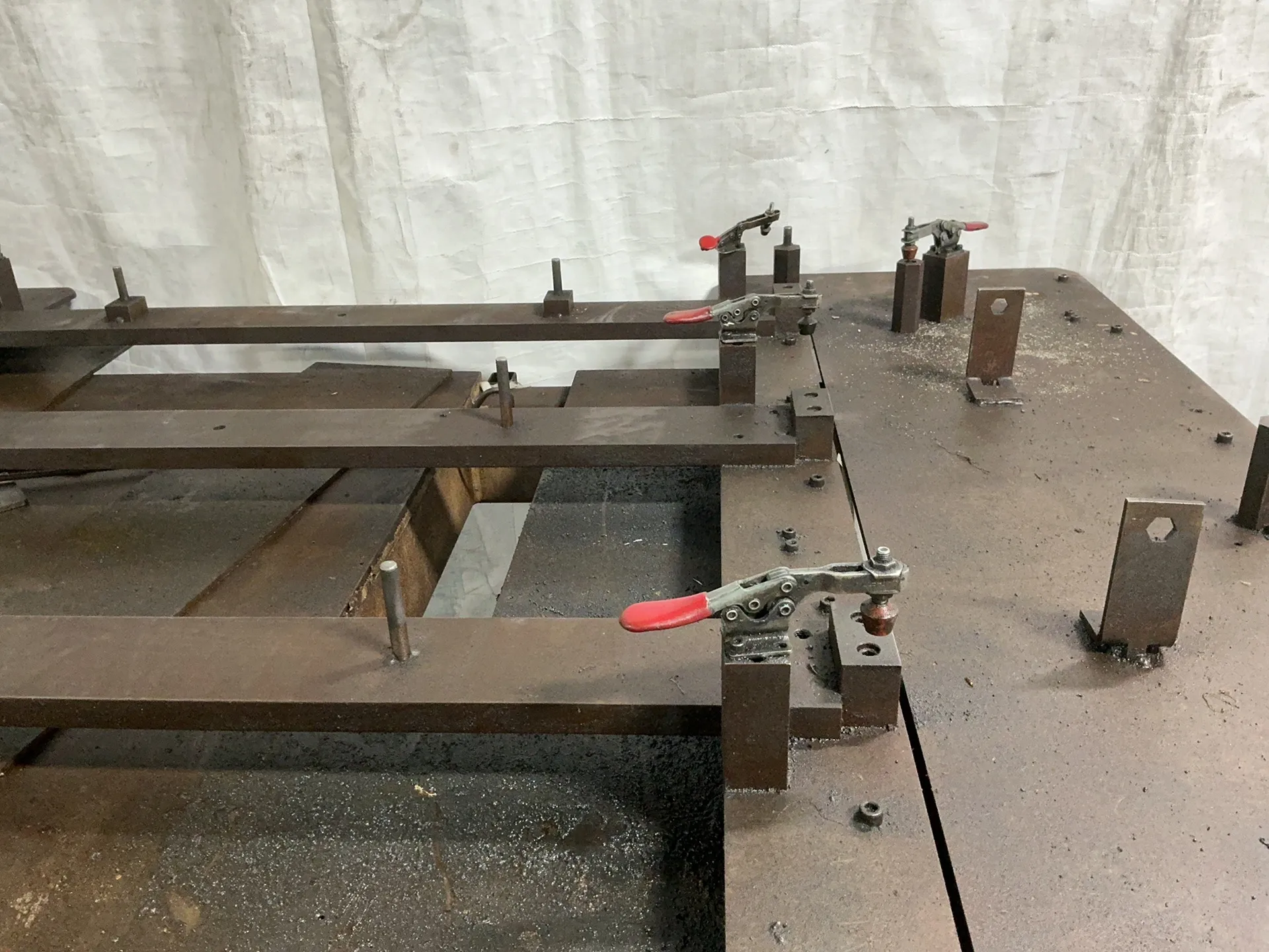 5' x 7' metal table - Image 3