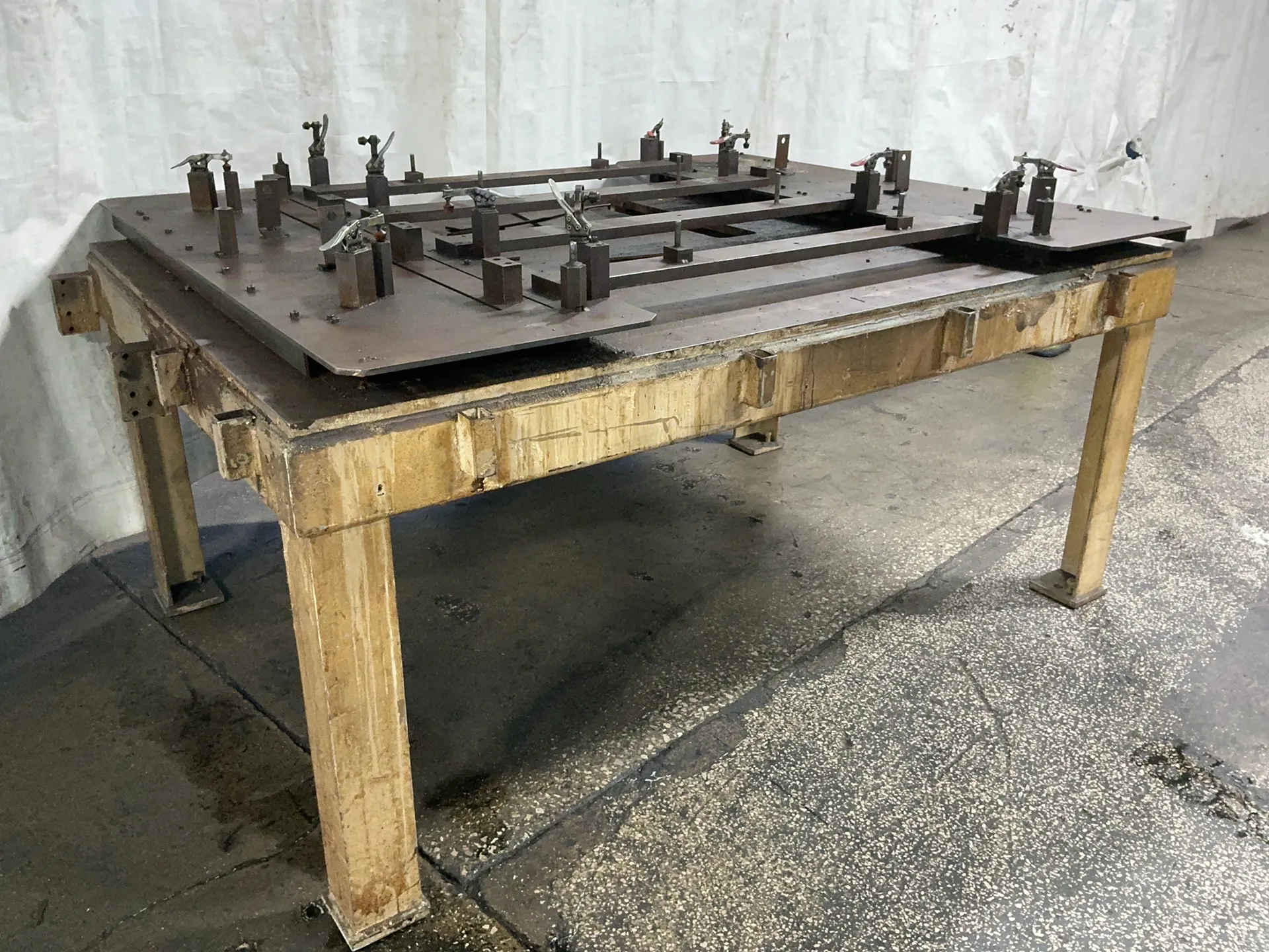 5' x 7' metal table - Image 5