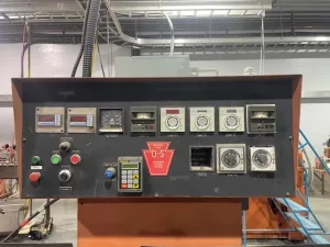 3.5" Davis Standard, Profile Extrusion Line, 24:1 L/D, air cooled, 75 HP AC motor, vacuum sizing tank, Ferris - Image 7