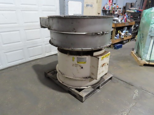 48" Midwestern Industries #ME48S8-8, Screener Sifter, Stainless Steel, single deck, (2) discharge spouts, 3 - Image 1