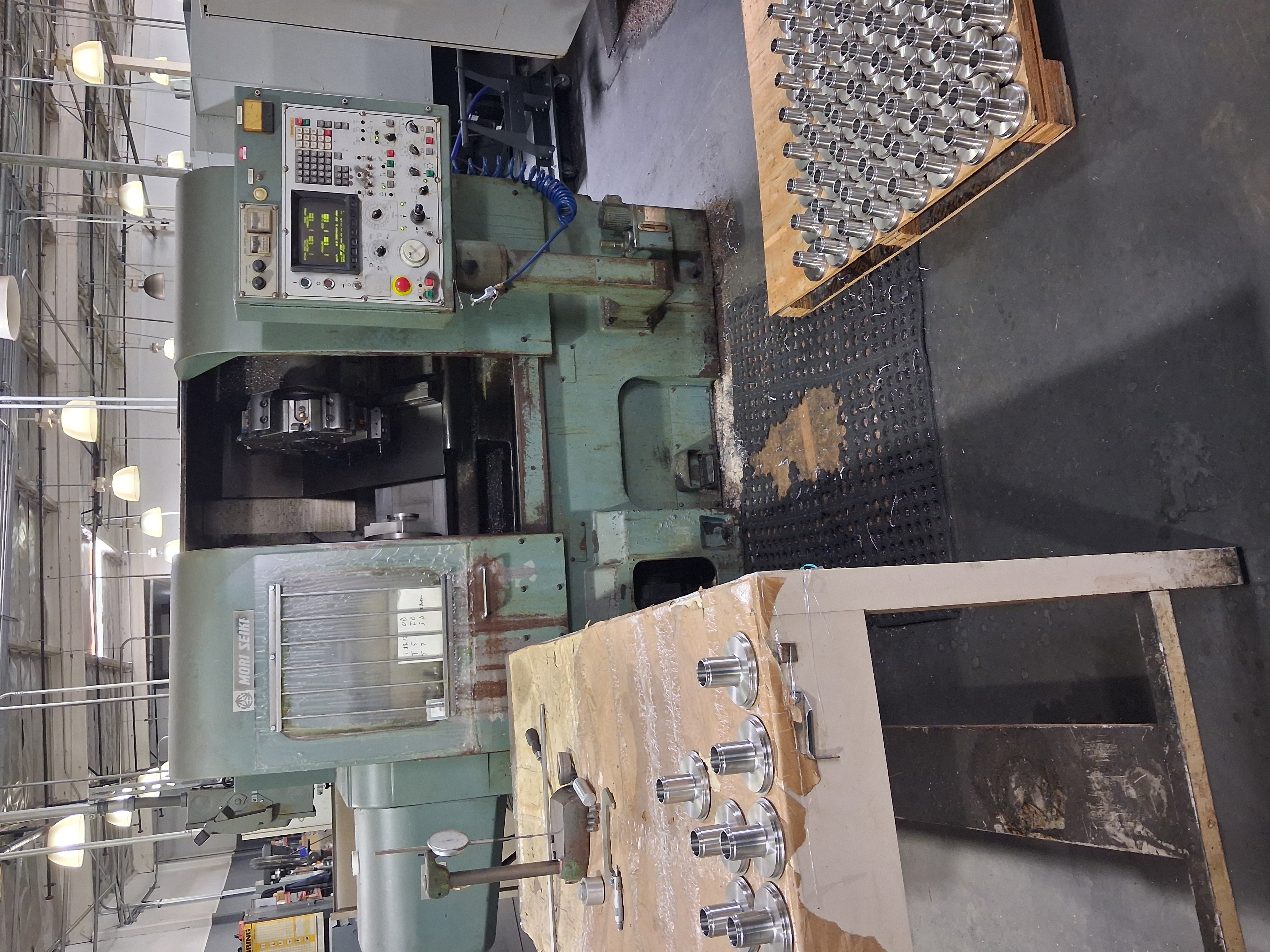 Mori Seiki #SL-2H, slant bed CNC turning center, Fanuc 10T Control, 12-station drum turret, hydraulic chuck - Image 1