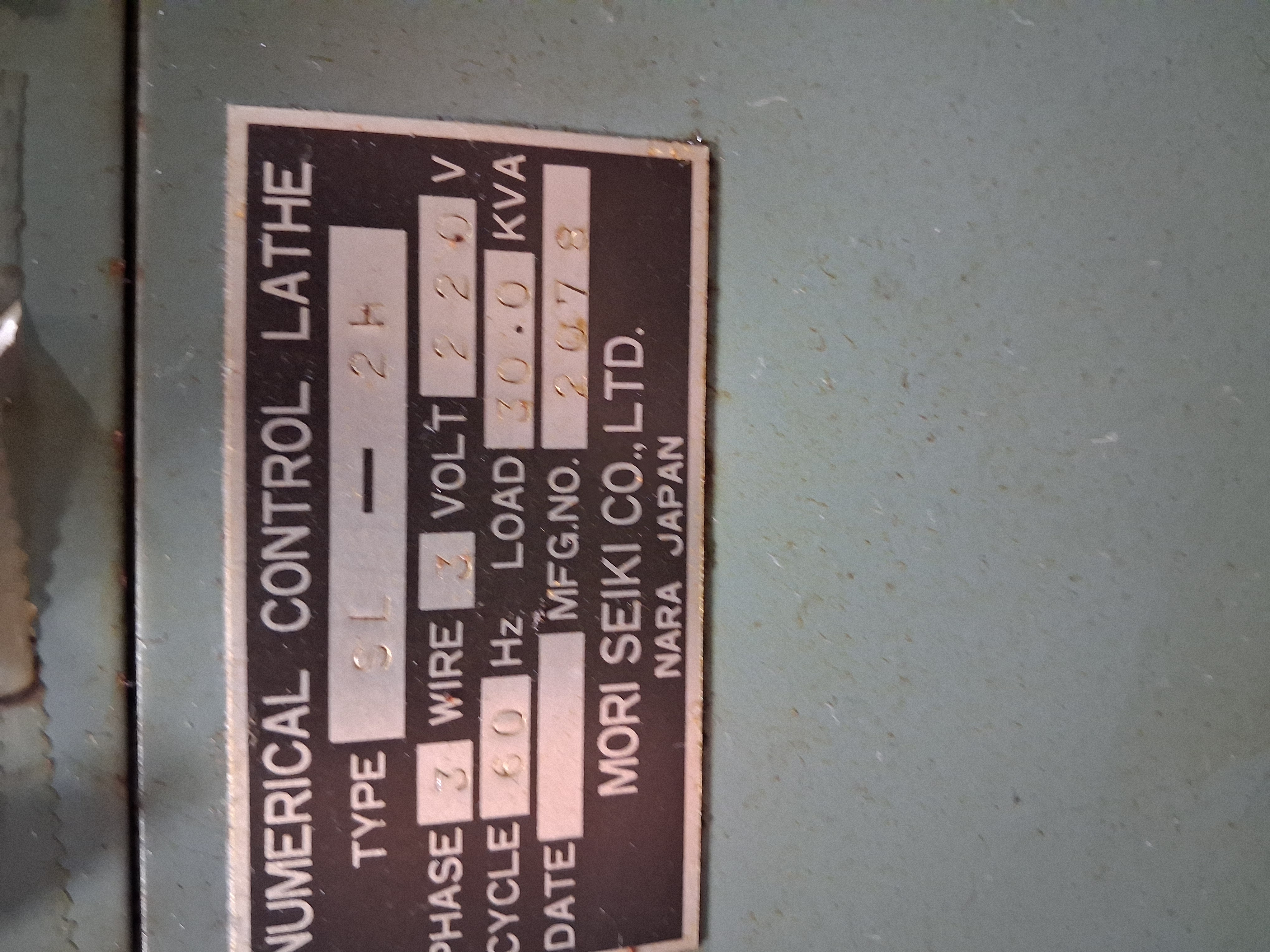 Mori Seiki #SL-2H, slant bed CNC turning center, Fanuc 10T Control, 12-station drum turret, hydraulic chuck - Image 3