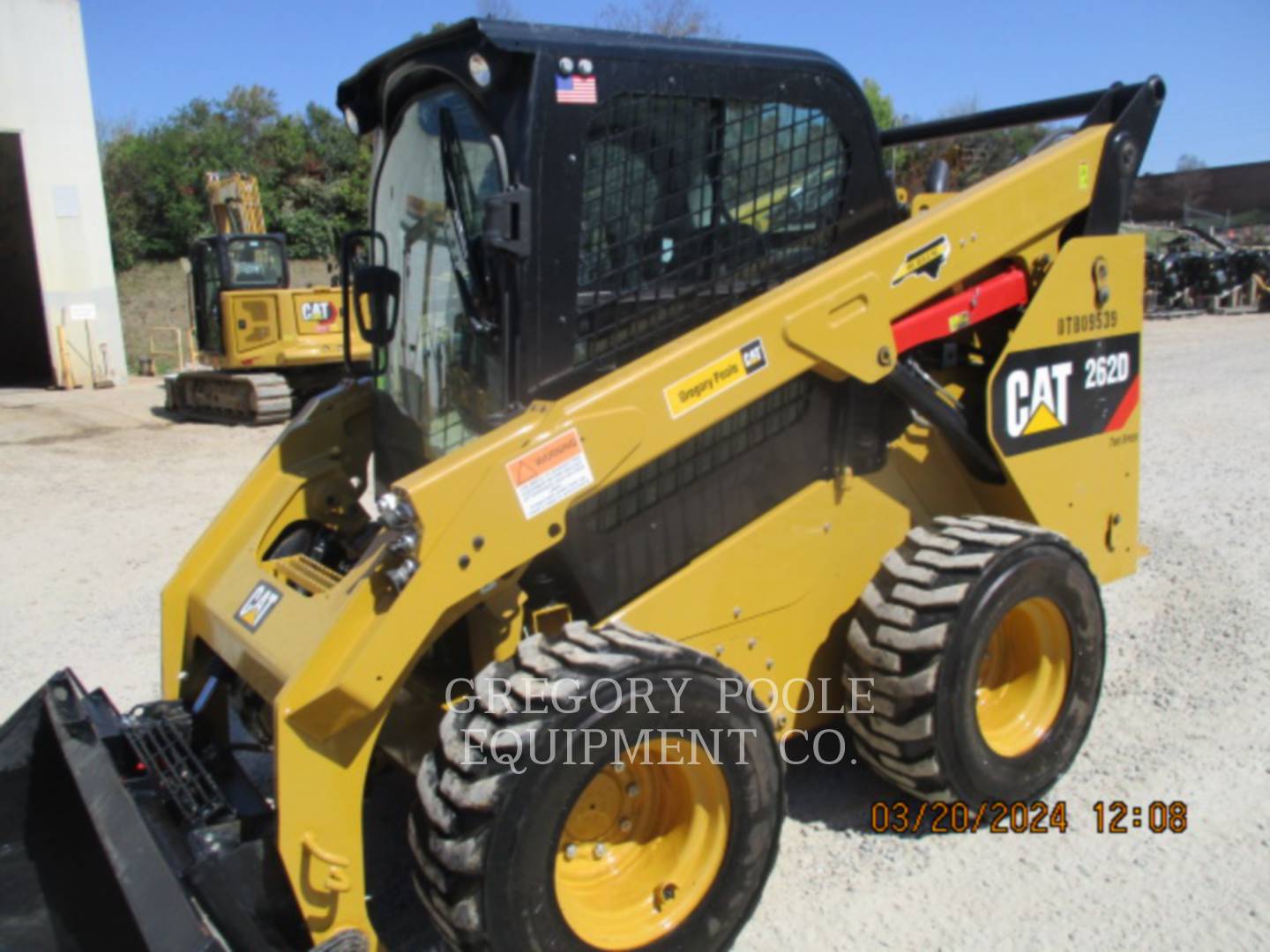 Cat 262D, Skid Steer Loader, 2333 hours, S/N: DTB09539, 2019 - Image 1