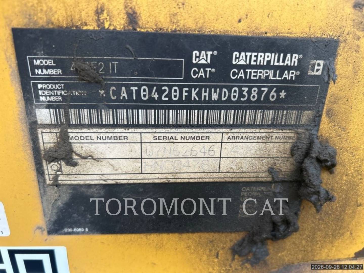 Cat 420F2IT, Backhoe Loader, 4750 hours, S/N: HWD03876, 2018 - Image 6