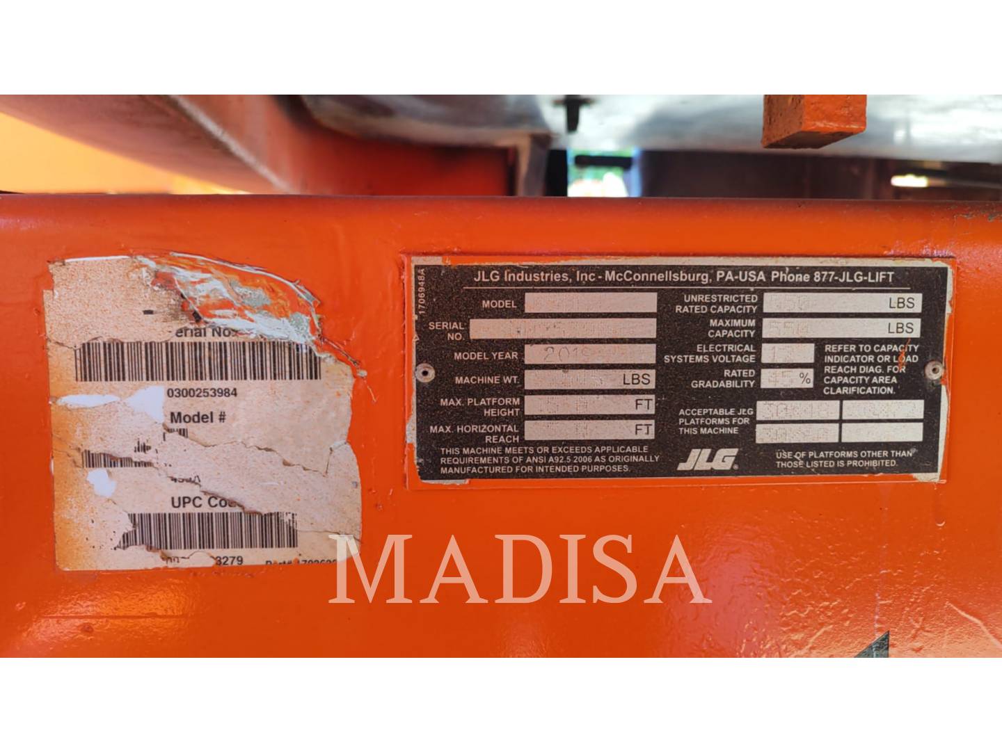 Jlg Industries, Inc. 450AJ 4WD, 2630 hours, S/N: 0300253984, 2019 - Image 5