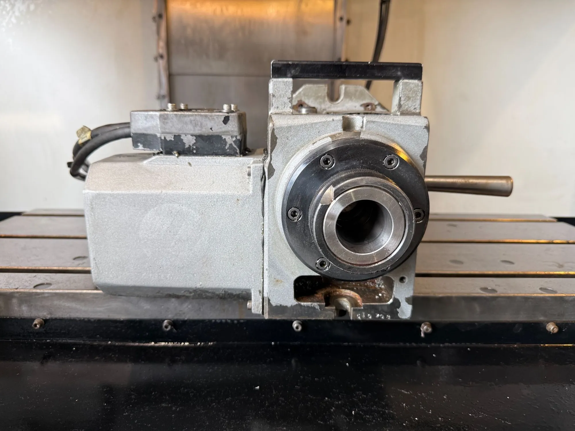 Haas #HA5C, CNC indexer single-axis rotary unit, 4" center height, 5C collet, 60:1 gear ratio, 410° /sec, 60 - Image 1