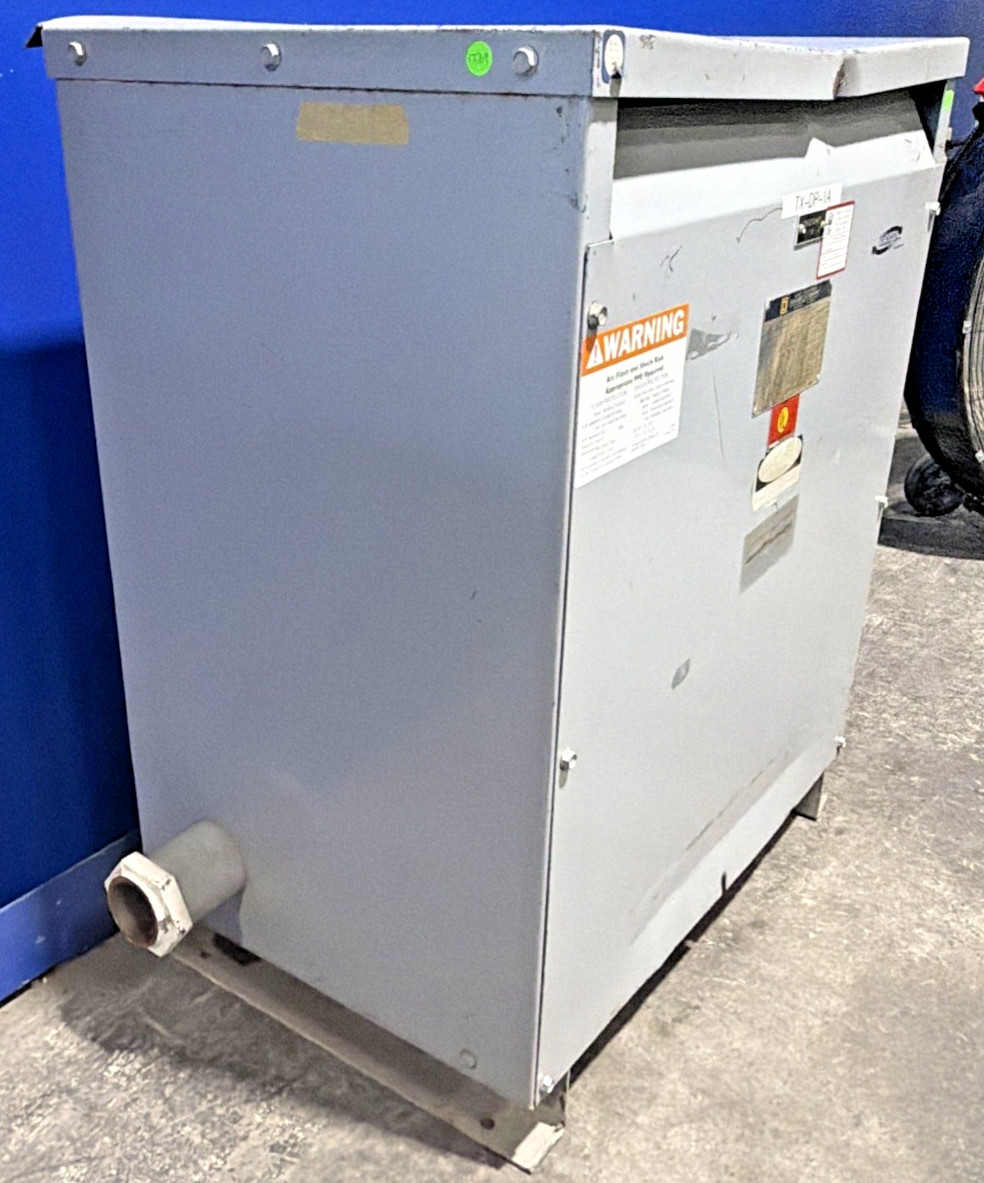 75 KVA 480 Primary, 208Y/120 Secondary, Square D #75T3H, Transformer, 3 Phase, 60 Hz - Image 3