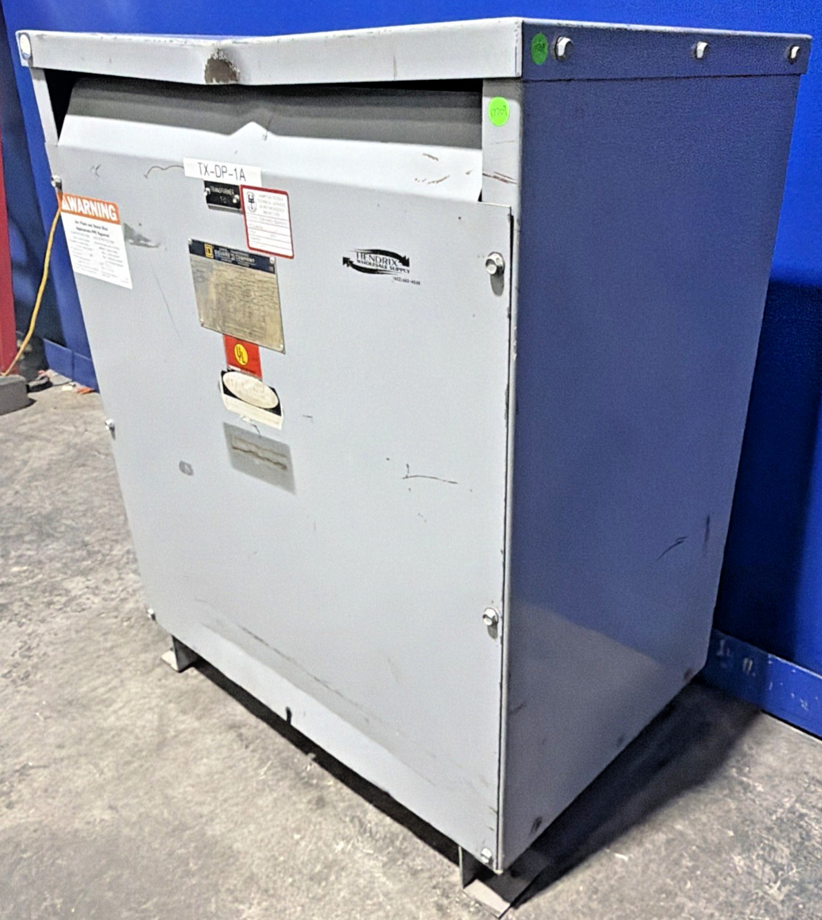 75 KVA 480 Primary, 208Y/120 Secondary, Square D #75T3H, Transformer, 3 Phase, 60 Hz - Image 4