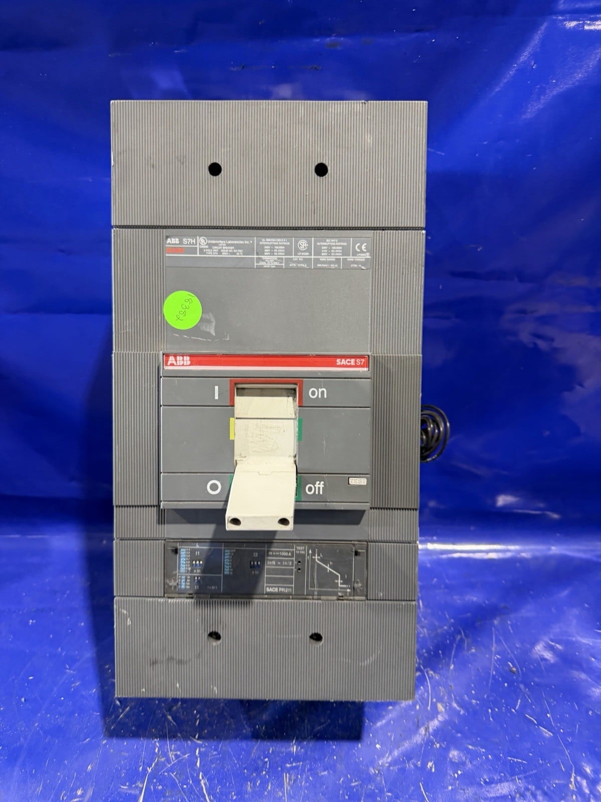 1200 Amps, ABB SACE #S7H, circuit breaker, 600 Volts, 3 Pole - Image 2