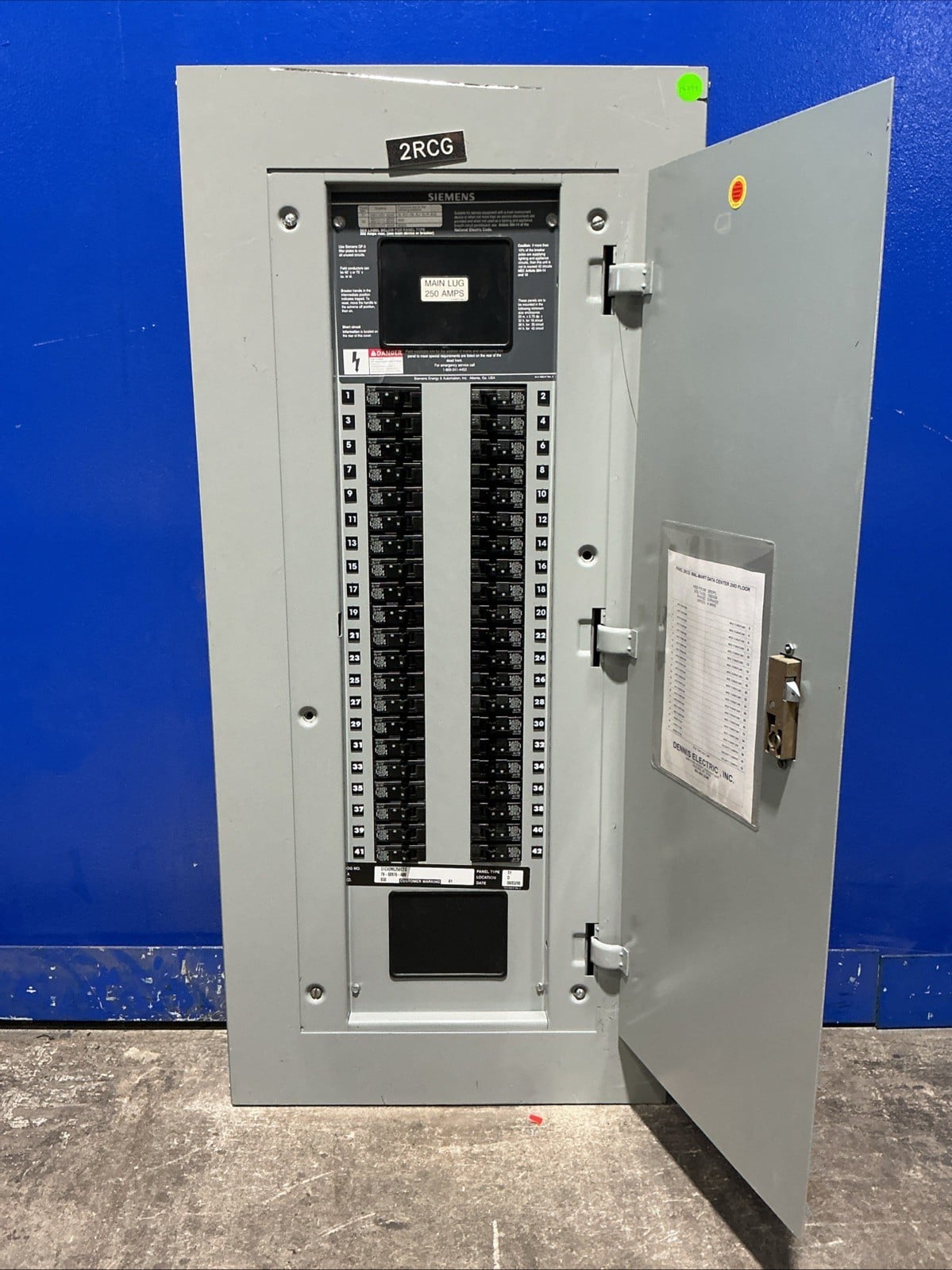 250 Amp. Siemens S1C42ML250CTS, MLO Panelboard, 208Y/120 Volts, 3 Phase, 4 Wire - Image 2