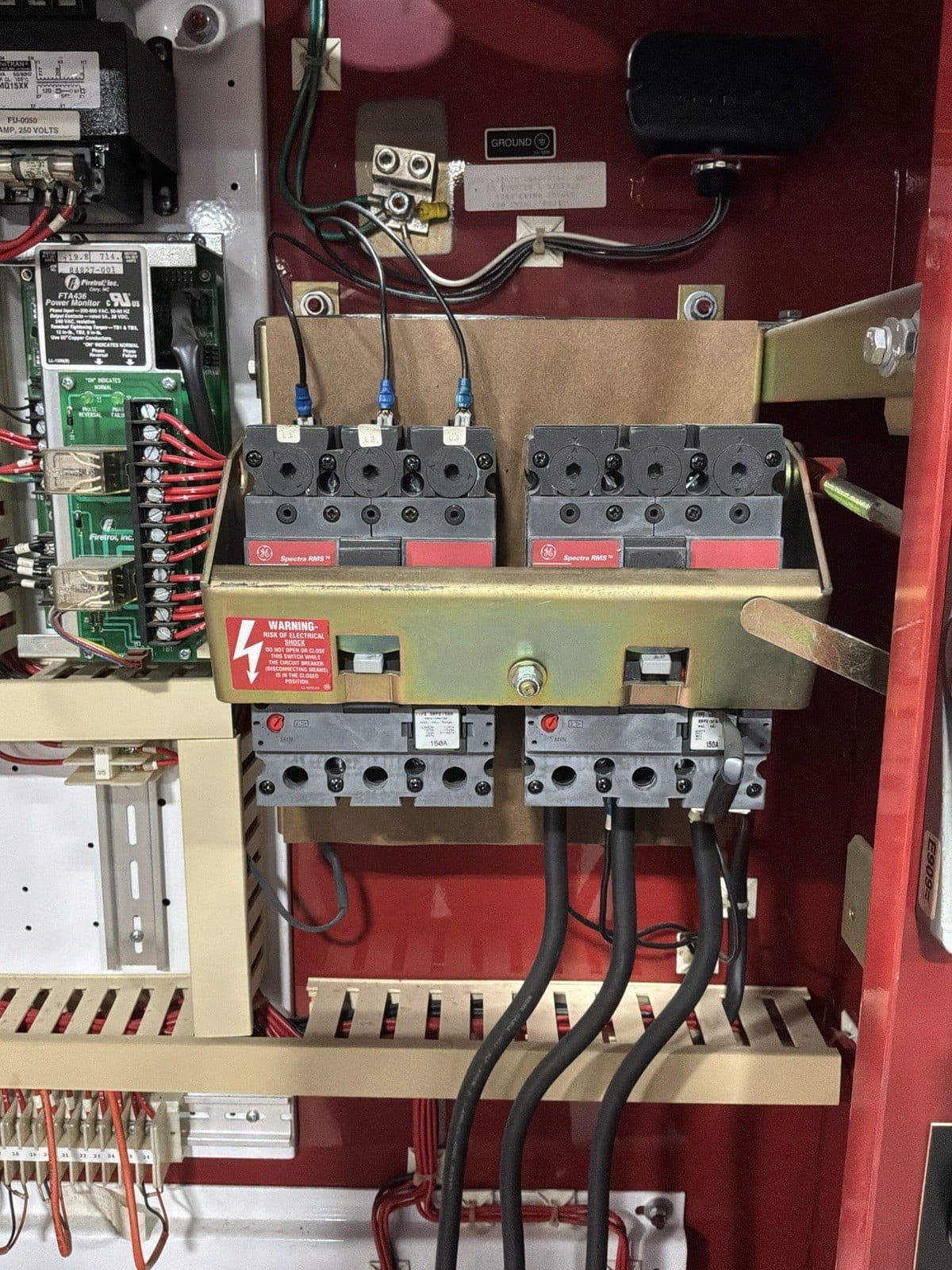 Firetrol #FTA1000-AE20, fire pump controller, 40 HP, 50 Amp, 208 V., 3 Phase, 60 Hz - Image 6
