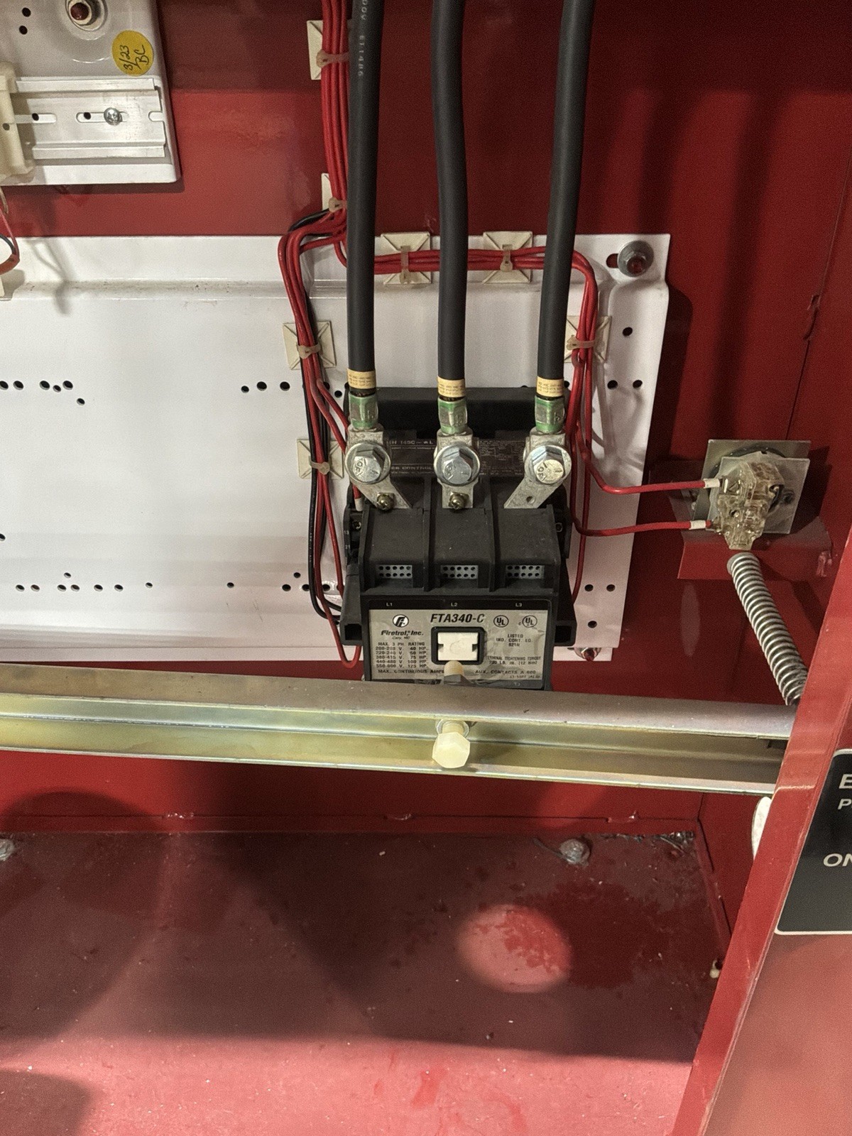 Firetrol #FTA1000-AE20, fire pump controller, 40 HP, 50 Amp, 208 V., 3 Phase, 60 Hz - Image 7