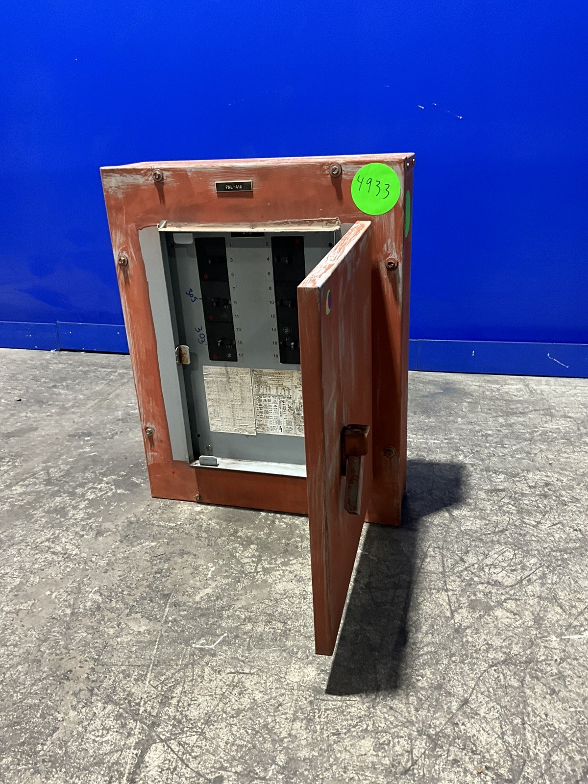 125 Amp. General Electric AB253, MLO Panelboard, 240 Volts, 3 Phase, 4 Wire - Image 3