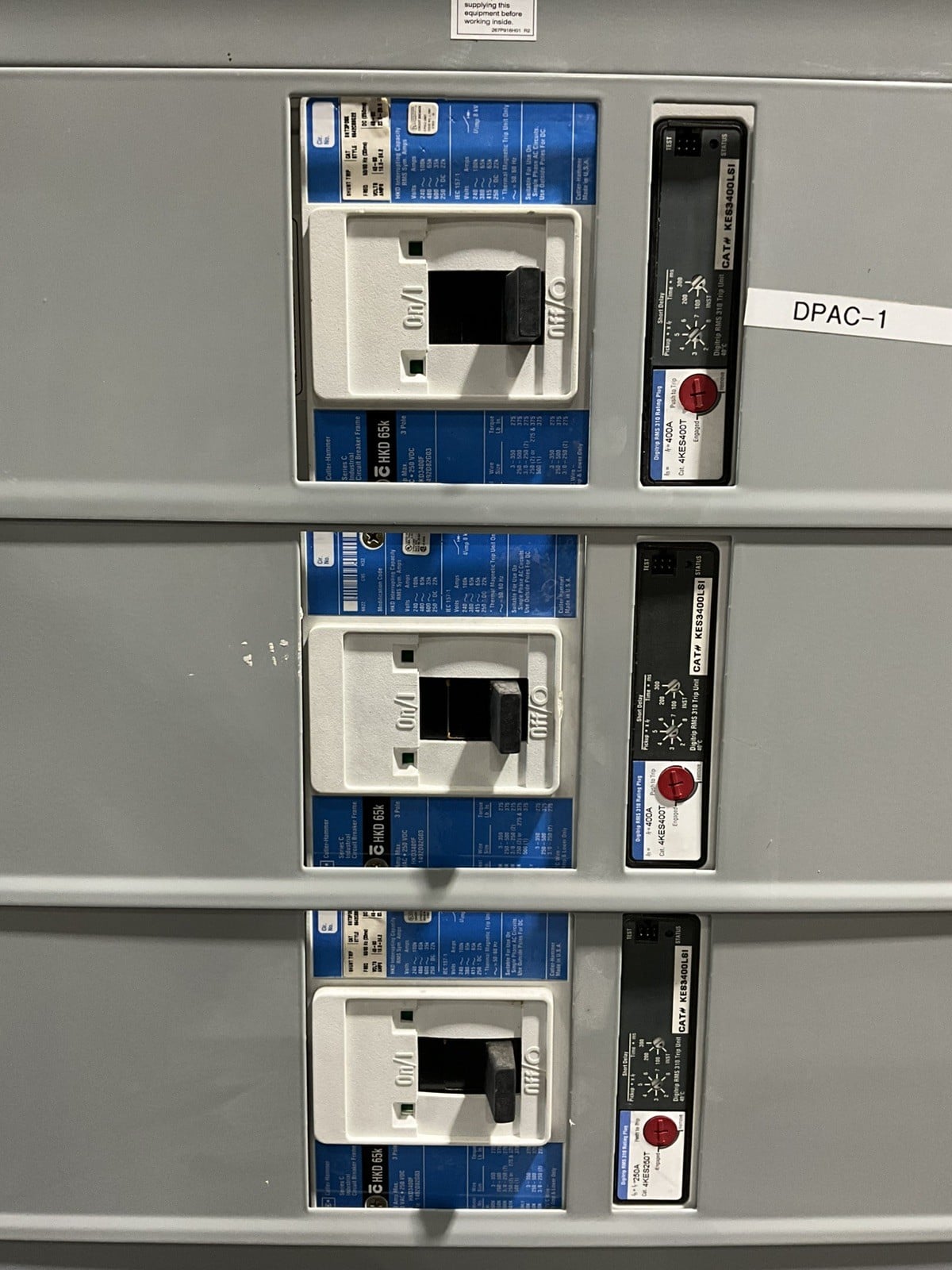 800 Amps, Cutler-Hammer DT187853, Switchboard, 480 Volts, 3 Phase, 4 Wire - Image 3
