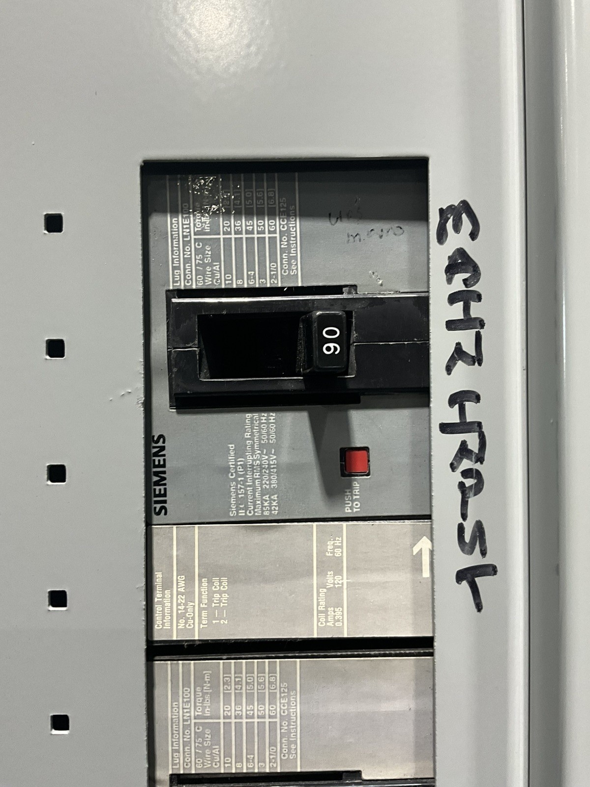 400 Amp. Siemens SEE42ML400ATS, MLO Panelboard, 240 Volts, 3 Phase, 4 Wire - Image 8